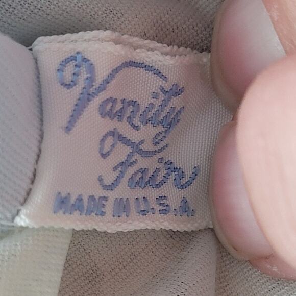 Vanity Fair Vintage Satin Lace Button Up Short Sleeve Pant Pajama Lingerie Set - Picture 4 of 14